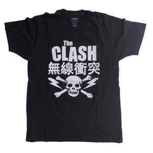 The Clash - Radio Clash - Skull and Cross Bones T Shirt Size L